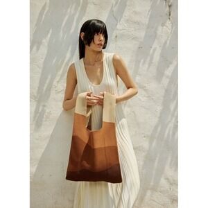 Buffollow Everyday tote Bag Knit bag light weight size Large US seller